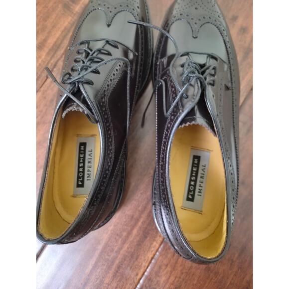 Florsheim imperial reddish brown wingtip leather shoes mens size 9 main image 6